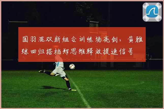 国羽混双新组合训练场亮剑，黄雅琼回归搭档郑思维释放提速信号